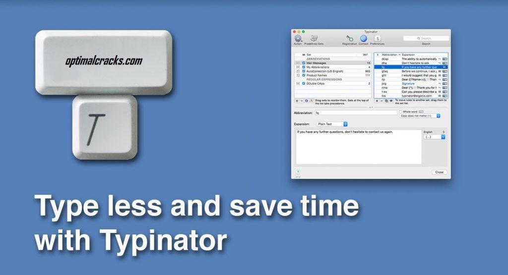 Typinator 8.4.1 Crack + Serial Key (Mac) Free Download